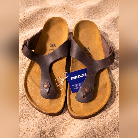 Birkenstock Shoes - Birkenstock Womens Dark Brown Thong Sandals